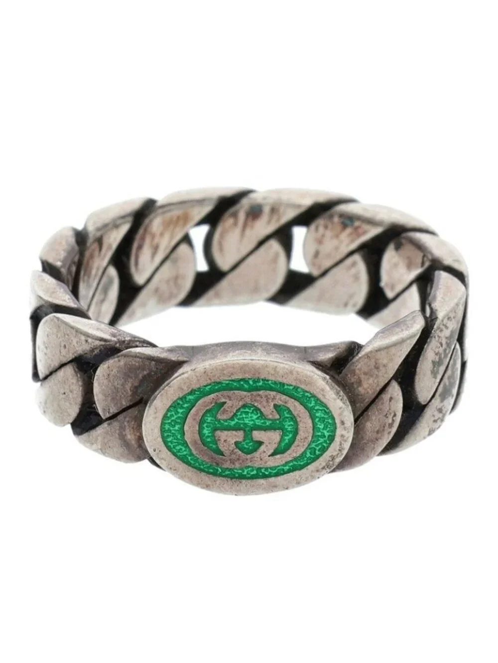 Gucci Interlocking Silver Ring